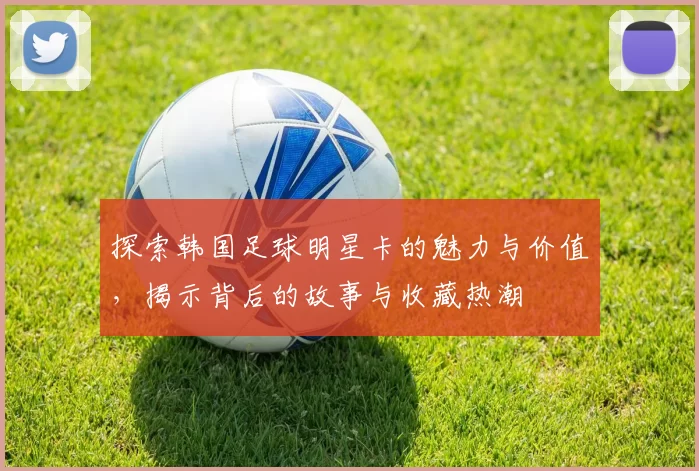 探索韩国足球明星卡的魅力与价值，揭示背后的故事与收藏热潮